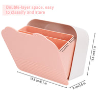 1 x RAW Customer Returns Sanitary Towel Box, Plastic Hanging Tampon Storage Box 15.5 15.5 9cm Sanitary Towel Organizer for Bathroom for Girls, Women, Ladies Pink  - RRP €16.74