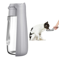 3 x Brand New Dzmuero Dog drinking bottle for on the go, dog drinking bottle for on the go, dog drinking bottle to go, portable and foldable, food-safe, sealed and durable, for outdoor use 550 ml, green  - RRP €61.2