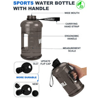 1 x RAW Customer Returns VENNERLI 2.2L Drinking Bottle Sports Gym Bottle BPA Free Fitness Training Large Plastic Water Bottle Sports Bottle with Handle Fitness Leak-Proof Ideal for Sports Gym Fitness Office Home Black  - RRP €20.16