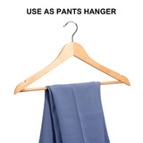 1 x RAW Customer Returns HOUSE DAY Wooden Clothes Hangers Natural Clothes Hangers Natural Wood Clothes Hangers Pack of 20 Clothes Hangers Stable Clothes Hangers Rotatable Jacket Hangers Suit Hangers Wooden Clothes Hangers Wide 44.5 cm - RRP €23.17