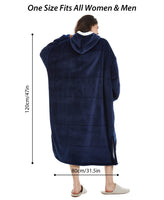 6 x Brand New DiaryLook Blanket with Sleeves Cuddly Blanket, Hoodie Blanket Women s Oversize, Blanket Sweater with Hood, Full Body Fleece Sherpa Blankets Hoodie Gifts for Women - RRP €75.72