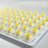 1 x RAW Customer Returns Gateron Milky Yellow Pro Switches, 5 Linear Pre-Lubricated Pins for All MX Mechanical Keyboards 108 Pieces  - RRP €59.68