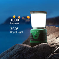 1 x RAW Customer Returns LE LED Camping Lamp Portable, Super Bright Rechargeable Searchlight with Bracket and Hook, 4 Brightness Dimmable, Emergency Light for Power Outages, Hiking, Emergency, Outages, etc. Pack of 2 - RRP €46.55