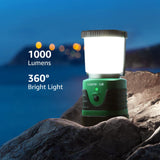 1 x RAW Customer Returns LE LED Camping Lamp Portable, Super Bright Rechargeable Searchlight with Bracket and Hook, 4 Brightness Dimmable, Emergency Light for Power Outages, Hiking, Emergency, Outages, etc. Pack of 2 - RRP €46.55