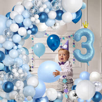 8 x Brand New Anyingkai 3 year old birthday decorations blue, 3 year old boy birthday kit, 3 year old boy birthday balloons, 3 year old boy balloons, 3 year old boy birthday balloons - RRP €137.76