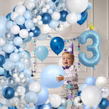 8 x Brand New Anyingkai 3 year old birthday decorations blue, 3 year old boy birthday kit, 3 year old boy birthday balloons, 3 year old boy balloons, 3 year old boy birthday balloons - RRP €137.76