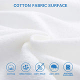 1 x RAW Customer Returns Bedecor Waterproof mattress cover 180 x 200 cm with zipper, mattress protector cotton, breathable and hypoallergenic, mite-proof mattress protector, mattress height 20 cm white - RRP €33.26