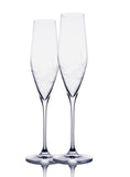 1 x RAW Customer Returns B.BOHEMIAN Sparkling Wine Glasses, Set of 4, 190 ml Wine Glasses Hand-Blown Patterned Collection Prosecco, Champagne Glass, A Very Suitable Gift, Dishwasher Safe Sparkling Wine Glasses 190 ml  - RRP €40.33