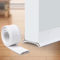 1 x RAW Customer Returns YOUSHARES draught excluder for doors white - 1m silicone door seal suitable for 3.5-5cm thick doors with a gap at the bottom of 0.35-2cm, draught excluder self-adhesive for door seal at the bottom - RRP €14.98