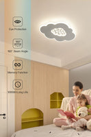 1 x RAW Customer Returns Baerolc LED ceiling light children s room, 40 cm cloud lamp LED ceiling lamp dimmable with remote control 3000K-6000K 24W children s lamp ceiling light for children s room Baby room Bedroom Living room - RRP €60.49