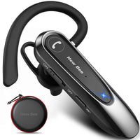 1 x RAW Customer Returns New bee Bluetooth Headset Wireless Handsfree Phone with Dual Mic V5.0 Handsfree Bluetooth Earbuds with 25 Hours Talk Time Mic Mute Two Devices Connection for iPhone, Android and Laptop - RRP €25.56