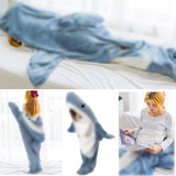 1 x RAW Customer Returns MeYuxg Shark Blanket, Soft Blue Shark Costume, Dress Up Blanket, Flannel Blanket, Shark Sleeping Bag for Boys, Adults, Shark Lovers, Cosplay Shows M  - RRP €32.64