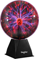 1 x RAW Customer Returns Theefun Magic Plasma Ball, 8 Inch Plasma Ball Plasma Ball Light Lon Sphere Lamp Touch Sensitive Ball for Kids, Blue - RRP €42.29