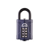 1 x RAW Customer Returns Squire Heavy Duty Combination Lock CP40 - Heavy Duty Shackle - 4 Digit Combination Lock - Alloy Steel for Corrosion Resistance - Weatherproof Lock for Home, Shed Blue, 40mm  - RRP €16.1