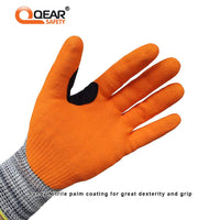 44 x Brand New Work safety gloves, cut level 5, HPPE glass fibre, knitted inner lining, palm foam, breathable, nitrile rubber, non-slip, abrasion resistant, 7 S - RRP €1161.6