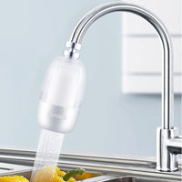 1 x RAW Customer Returns XNTONG,Faucet Water Filter, Faucet Filter for Drinking Water at Home, Kitchen, Activated Carbon Water Filter for Faucet, Reduces Chlorine, Sand, Microplastics, Metal Chwers and Other Pollutants - RRP €25.2