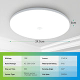 1 x RAW Customer Returns Yafido 18W LED ceiling light with motion detector, neutral white ceiling lamp with motion sensor, 30CM round LED ceiling light flat for balcony hallway - RRP €21.0