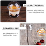 1 x RAW Customer Returns Angoily 50pcs Transparent Plastic Cups 250ml Dessert Foam Cups Ice Cream Cups Snack Cups Tiramisu Fruit Cups with Lids - RRP €22.18