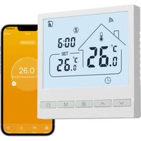 1 x RAW Customer Returns BEOK CONTROLS Thermostat underfloor heating, room thermostat underfloor heating WLAN for water heating, intelligent compatible with Alexa, Tuya Smart Life APP 3A TOL47WIFI - RRP €43.27