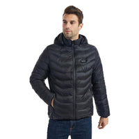 1 x RAW Customer Returns Monave Heated Down Jacket Men Women Heated Jacket with 23 Graphene Heating Elements, 3 Temperature Levels, Heated Vest for Motorcycles, Fishing, Outdoor Activities - RRP €47.95