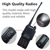 1 x RAW Customer Returns Walkie Talkie UV-9R Plus 8w radios IP67 Dual Band Radio with 2500mAh Battery and FM Radio Flashlight - RRP €45.46