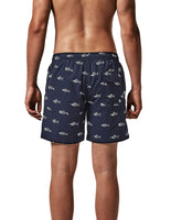 2 x Brand New MaaMgic Swim Trunks for Men Boys Swim Shorts for Men Quick-drying Surfing Beach Pants Surf Shorts with Mesh Lining REUSABLE, Navy Blue Herringbone, XS - RRP €39.34