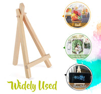 1 x RAW Customer Returns Anstore 20 x Mini Easel, Wooden Photo Holder Card Holder Memo Holder Place Card Holder Table Card Holder Seat Card Holder Small Easel Table Decoration for Wedding Birthday Baptism Party 15 x 8 cm  - RRP €14.99