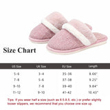 1 x RAW Customer Returns GOEWY Slippers Women Men Winter Plush Warm Slippers Soft Flat Memory Foam Home Non-Slip Slippers Pink, 41 42EU  - RRP €26.24