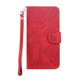 1 x Brand New Nokverzy Case for Samsung Galaxy S22 5G 6.1 Flip Case Leather Magnetic Shockproof Butterfly Tree Motif Phone Case for Samsung Galaxy S22 5G 6.1 Case with Card Slot Strap Stand Magnet Red - RRP €21.6