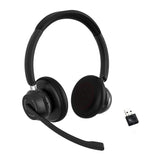 1 x RAW Customer Returns SUNITEC Headset with Microphone, Wireless Bluetooth Headset with Microphone, 45H Talk Time for Laptop PC Mac, Headset Wireless 5.1 with USB-A Dongle with Noise Cancellation - RRP €59.02