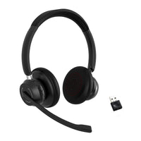 1 x RAW Customer Returns SUNITEC Bluetooth Headset with Microphone Noise Cancelling - USB Bluetooth Adapter - 45H Talk Time for PC Skype Zoom Teams Laptop Computer Black - RRP €55.45