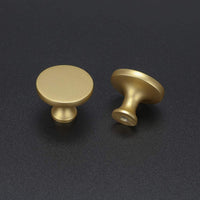 1 x RAW Customer Returns LONTAN 20 pieces cabinet knobs gold knobs gold drawer knobs furniture knobs gold cabinet knob furniture knobs brass handles gold one hole cabinet knobs round for bathroom - RRP €38.3