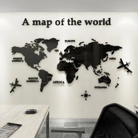 1 x RAW Customer Returns 3D Acrylic Art High Quality Wall Art Murals World Maps World Map Earth World Decor Crystal Wall Art Murals Wall Decoration Wall Stickers Decals By Self-Adhesive 230 120 - RRP €48.14