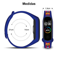 1 x RAW Customer Returns FIT FUN Smart Band Activity Bracelet with Official FC Barcelona Strap - RRP €34.61