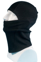 1 x RAW Customer Returns Merino Wool Balaclava Thermal Face Mask - 100 Merino with 230gsm base layer. Warm, breathable and wind-resistant. Finely knitted balaclava suitable for winter and summer. Black  - RRP €28.19