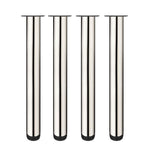 1 x RAW Customer Returns Drenky table legs height adjustable, 4 pieces furniture feet adjustable 40 cm feet for furniture cabinet feet furniture feet stainless steel total height 400 mm - 415 mm come with stainless steel screws  - RRP €33.14