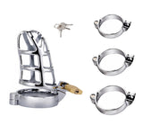 1 x RAW Customer Returns SeLgurFos Penis Cage with 3 Sex Toys Cock Ring in Different Sizes, Chastity Cage Male Metal Ventilated Chastity Cage BDSM Bondage Fetish Sex Toy for Men Full Set  - RRP €25.44