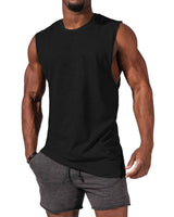 1 x RAW Customer Returns Tank Top Men, Sleeveless Muscle Shirts Gym Sports Undershirt Men T Shirt Men Fitness Tank Tops Tee Top for Men Black L - RRP €20.16