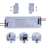 1 x RAW Customer Returns REYLAX 12V 80W Dimmable Triac Transformer, 12V 6.66A Power Supply, Dimmable LED Driver Switch AC 220V to DC 12V Transformers, Low Voltage Converter for LED Strip - RRP €35.84