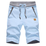 1 x RAW Customer Returns JustSun Shorts Men s Shorts Summer Shorts Chino Cotton with Drawstring Sky Blue 3XL - RRP €29.99