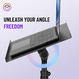 1 x RAW Customer Returns CAHAYA Projector Stand Floor Stand Adjustable Height Universal Stand for Laptop PC Video Projector Stable Tripod Style  - RRP €34.42