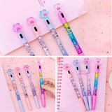 1 x RAW Customer Returns SITAKE 8 Pcs Cute Kawaii Ballpoint Pens 0.5mm Cat Paw Shape Shiny Bright Korean Japanese School Supplies for Girls Women Black Gel Pens - RRP €13.32