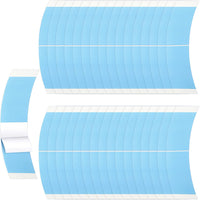 98 x Brand New LANCAINI 36pcs Blue Double Sided Waterproof Lace Wigs Adhesive Tape Strips for Lace Front Wig Toupee - RRP €777.14