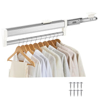 1 x RAW Customer Returns Extendable clothes rail for pulling out the coat hangers Adjustable wardrobe telescopic rod Clothes rail 292mm - RRP €36.01