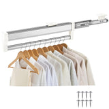 1 x RAW Customer Returns Extendable clothes rail for pulling out the coat hangers Adjustable wardrobe telescopic rod Clothes rail 292mm - RRP €36.01