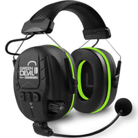 1 x RAW Customer Returns GREEN DEVIL Shield LD Active hearing protection - electronic hearing protector with Bluetooth 5.3 technology Integrated microphone EN352 compliant SNR 32dB for mowing and noisy work - RRP €70.42