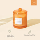 1 x RAW Customer Returns LA JOLIE MUSE Orange Bergamot Scented Candle, Orange Candle for Your Home, Citrus Candle, Natural Soy Candles, Luxury Jar Candles, Burn Time 75 Hours, Gifts for Women, 285g, 10oz - RRP €27.22