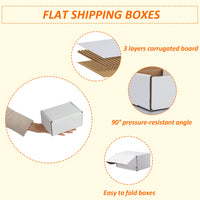 1 x RAW Customer Returns Giftgarden 25 pieces maxi letter box 153x102x76 MM white shipping box for book shipment small gift box package - RRP €19.99