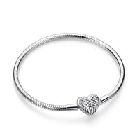 1 x RAW Customer Returns Jokmeo Snake Link Bracelet 925 Sterling Silver Ladies Bracelet for Charm Beads, Silver Jewelry for Valentine s Day Mother s Day Birthday Christmas Gift for Women 19cm  - RRP €17.14