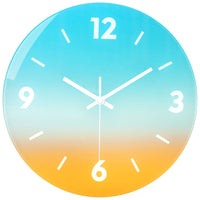 5 x Brand New VIVILINEN Glass Wall Clock Frameless Modern Wall Clock Without Ticking Sounds Battery Operated Clock Silent Hanging Clock for Living Room Bedroom Office Kitchen 12 inches 30 cm - RRP €52.6